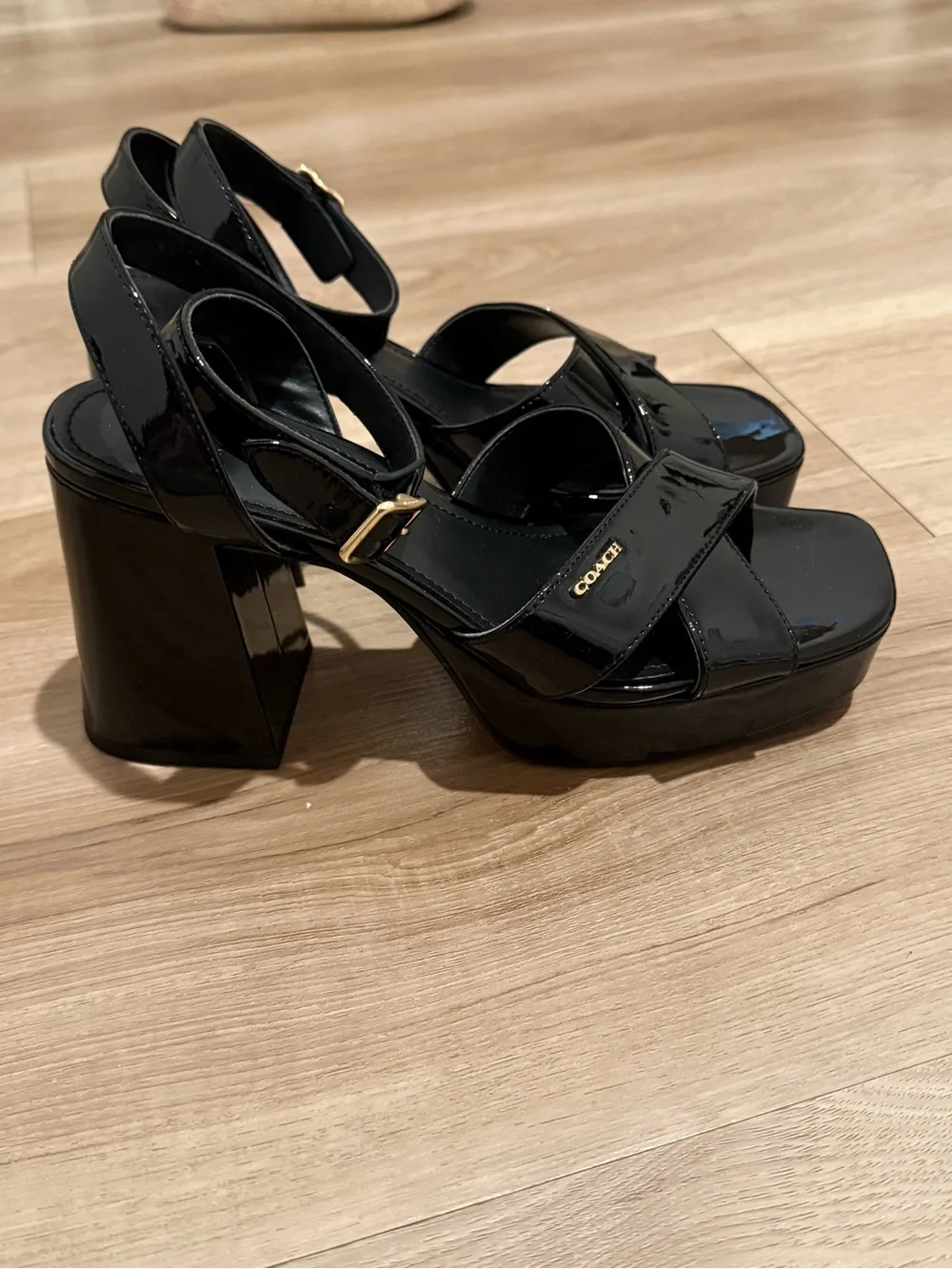 Coach shiny patent